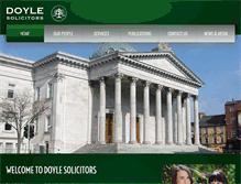 Tablet Screenshot of doylesolicitors.com